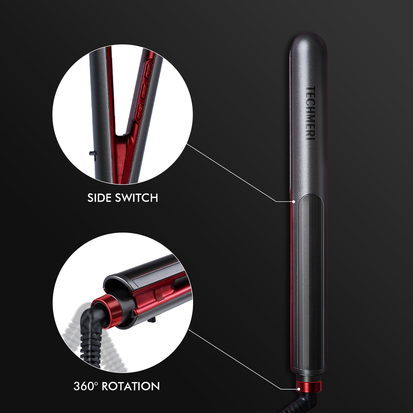 Techmeri Premium Gray Hair Straightener