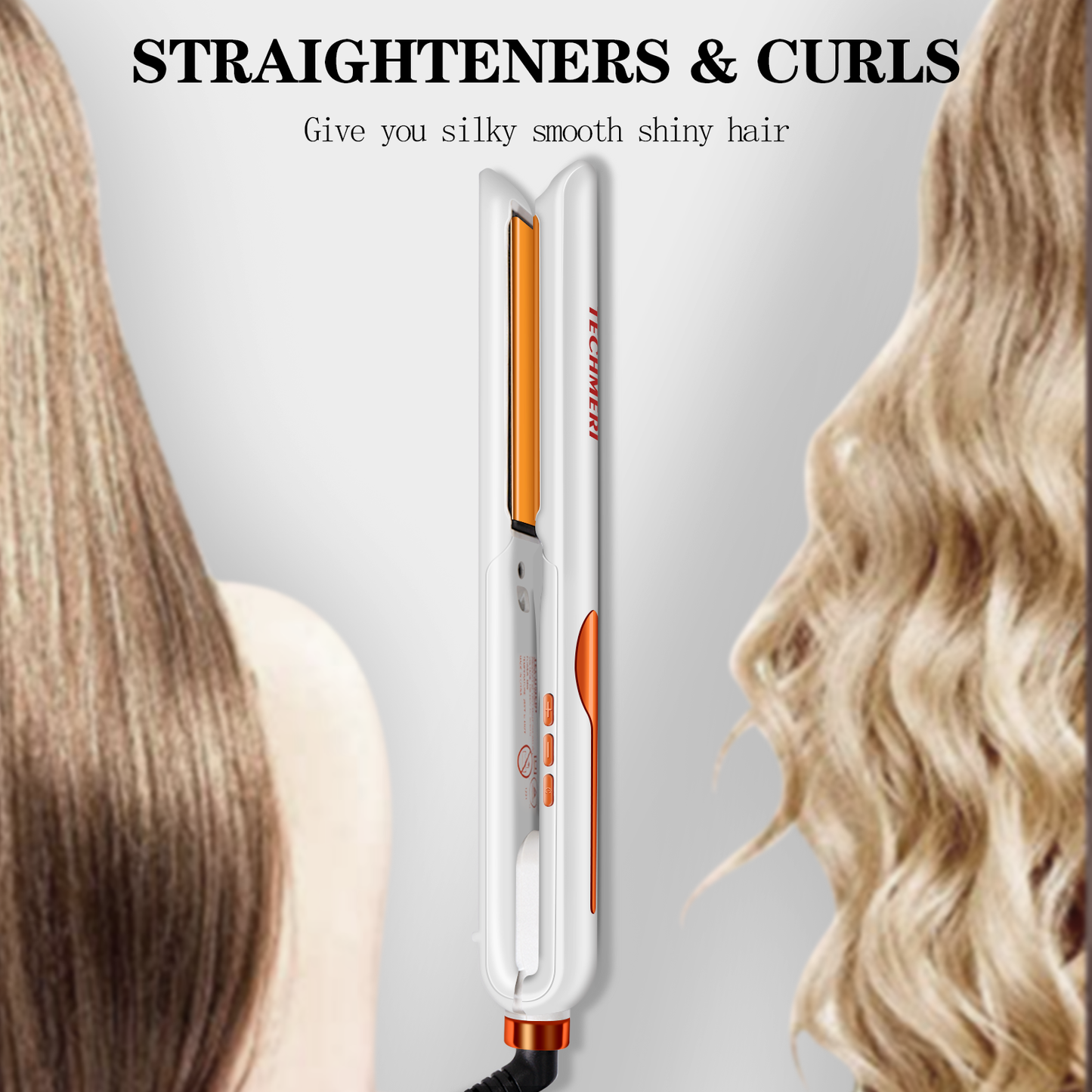 Techmeri White Gold Hair Straightener